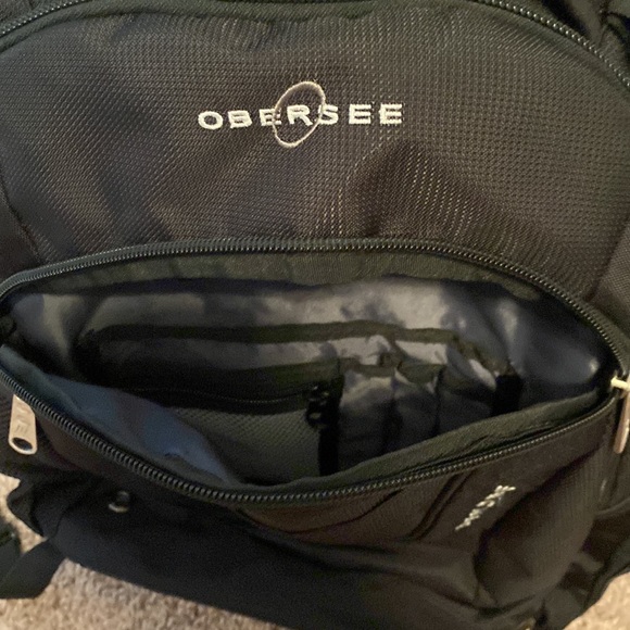 Obersee Tactical Diaper Bag Dad Male baby black red backpack - Picture 5 of 16